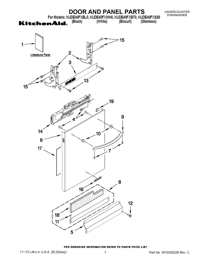 Diagram for KUDE40FXWH0