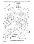 Diagram for 02 - Evaporator, Ice Cutter Grid And Water Parts