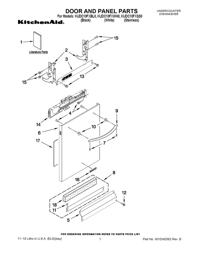 Diagram for KUDC10FXWH0