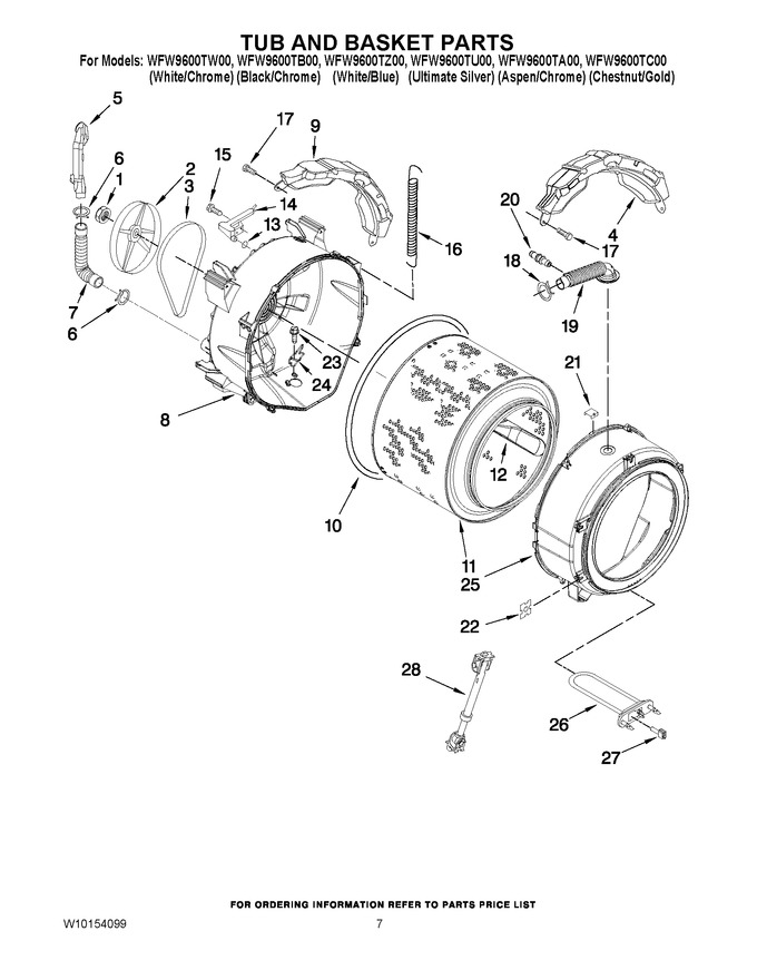 Diagram for WFW9600TZ00