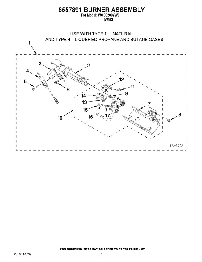 Diagram for WGD8200YW0