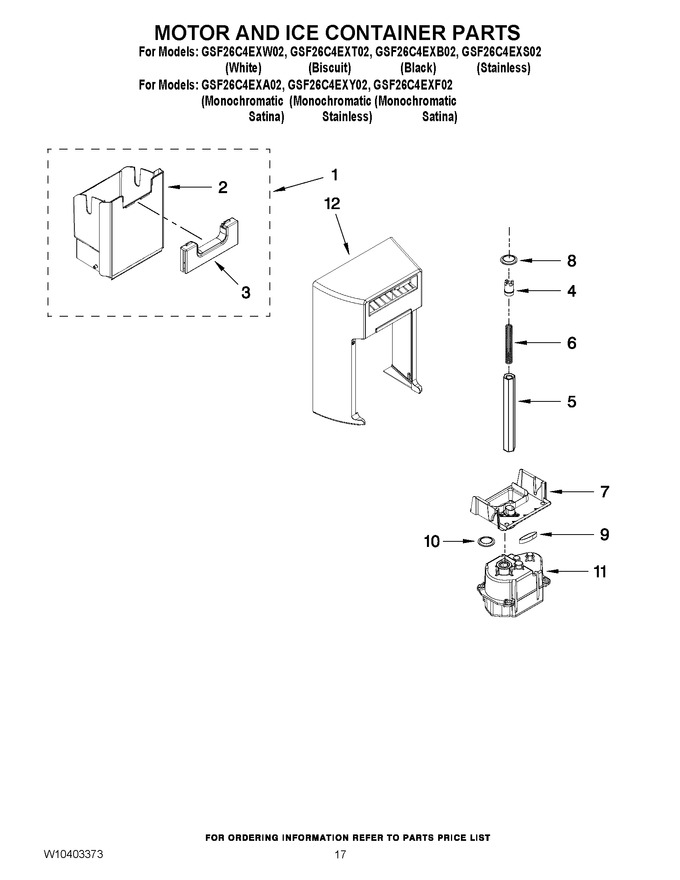 Diagram for GSF26C4EXB02