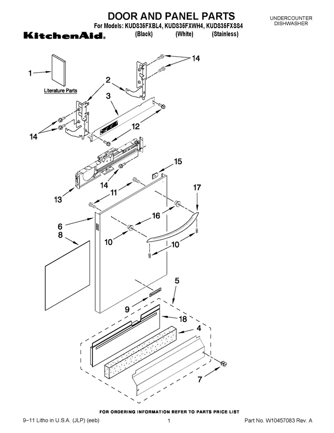 Diagram for KUDS35FXSS4