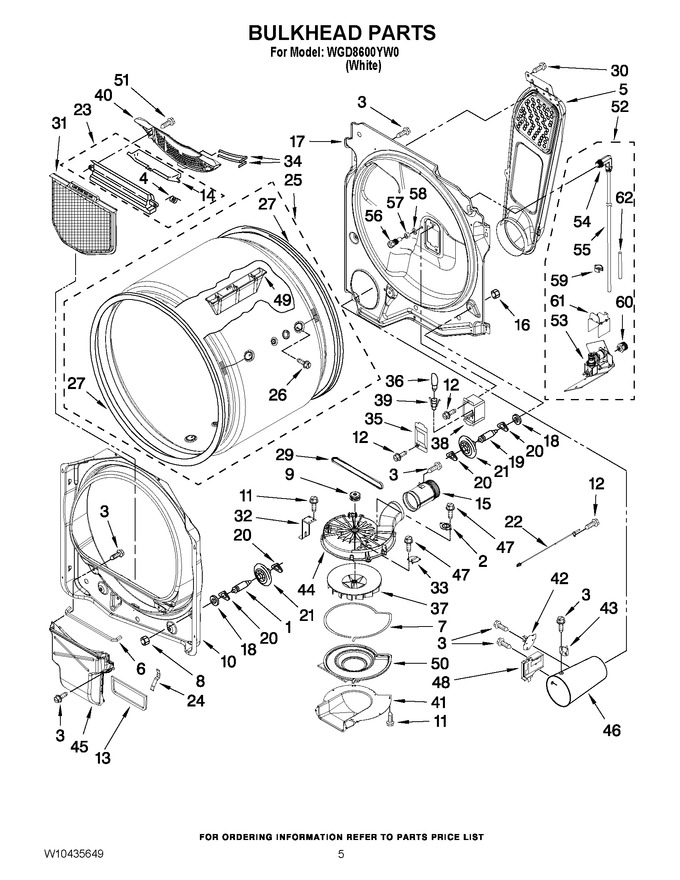 Diagram for WGD8600YW0