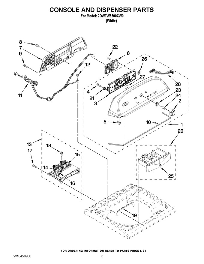 Diagram for 2DWTW5500XW0