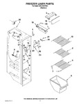 Diagram for 04 - Freezer Liner Parts