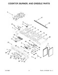 Diagram for 03 - Cooktop, Burner, And Griddle Parts