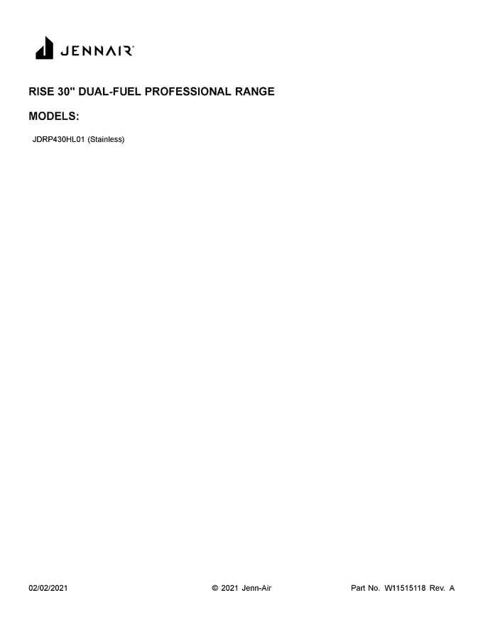 Diagram for JDRP430HL01