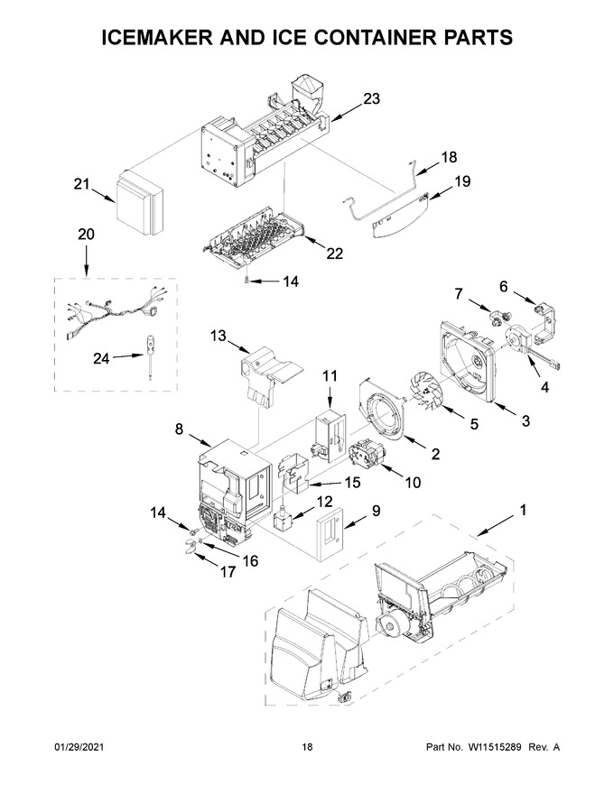 Diagram for WRF555SDHV04