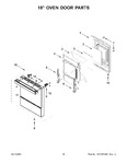 Diagram for 09 - 18" Oven Door Parts
