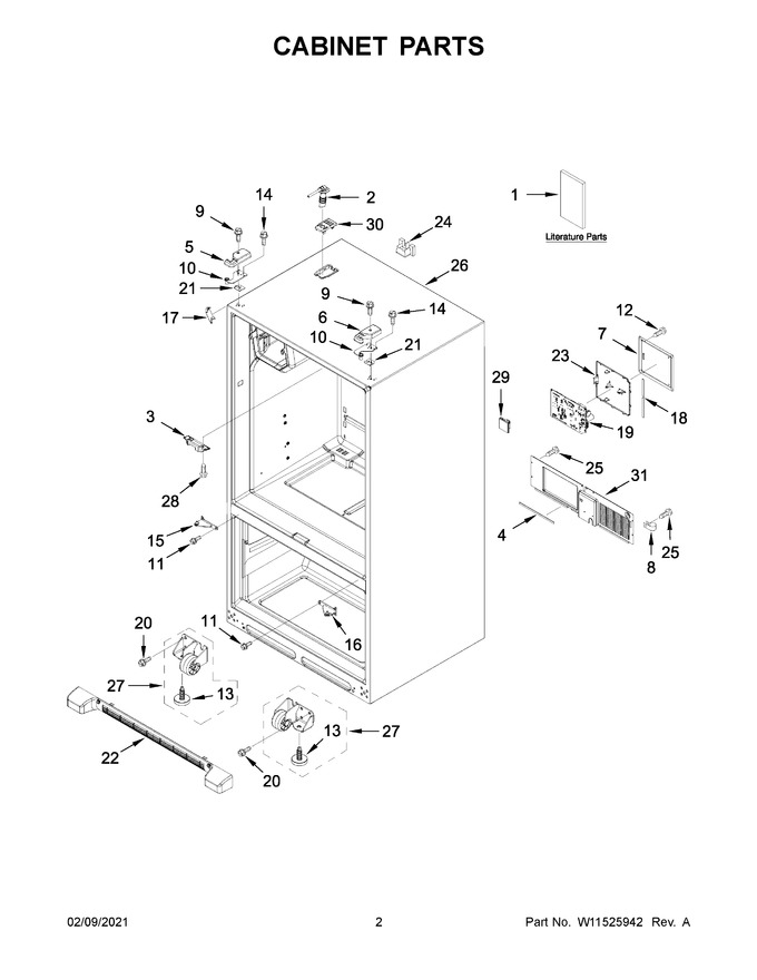Diagram for WRF555SDHW03