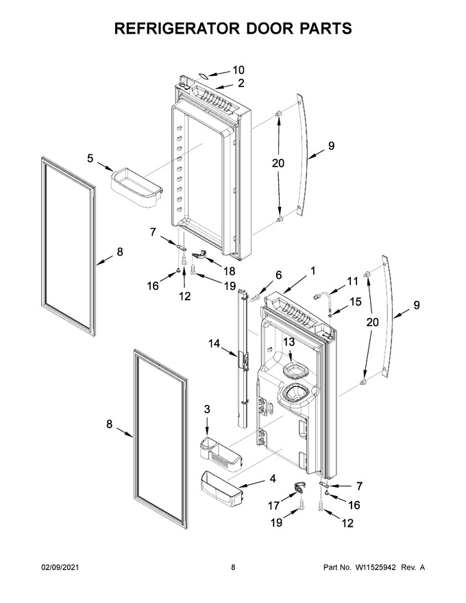 Diagram for WRF555SDHW03