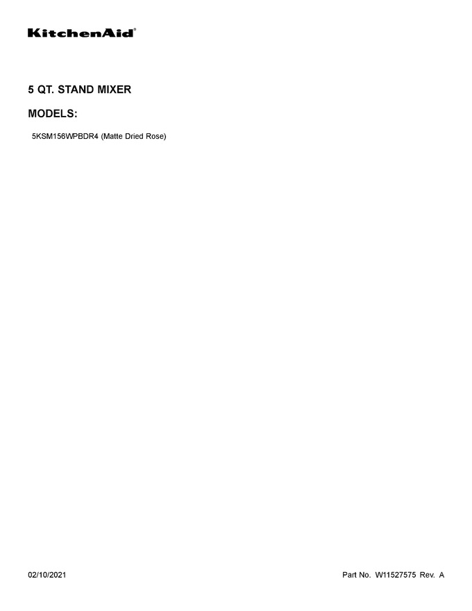 Diagram for 5KSM156WPBDR4