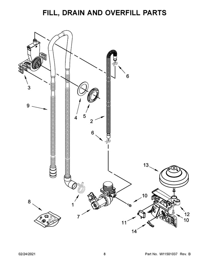 Diagram for WDF520PADB8