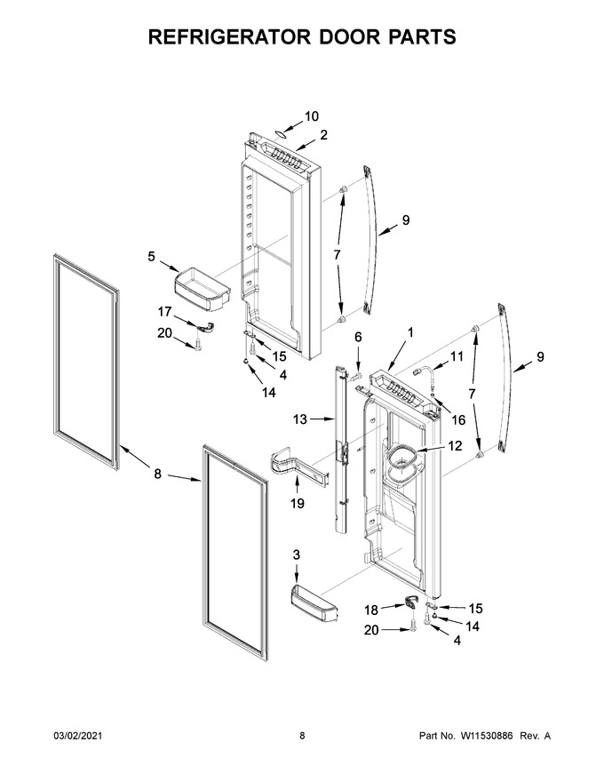 Diagram for WRX735SDHB03