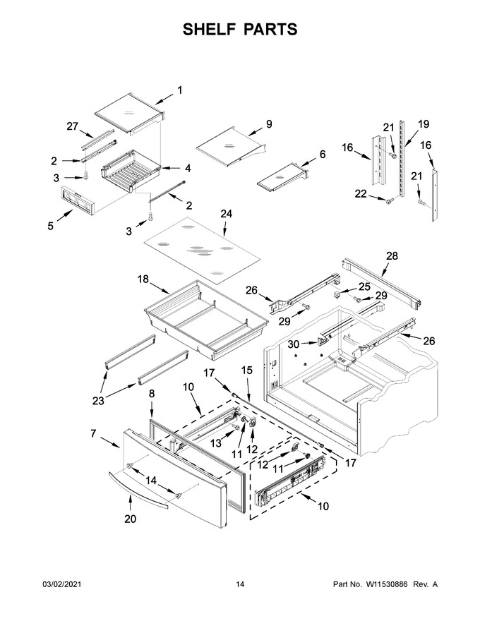 Diagram for WRX735SDHB03