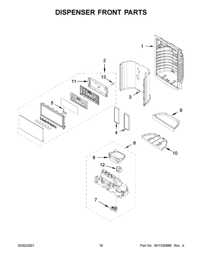 Diagram for WRX735SDHB03
