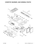 Diagram for 03 - Cooktop, Burner, And Griddle Parts
