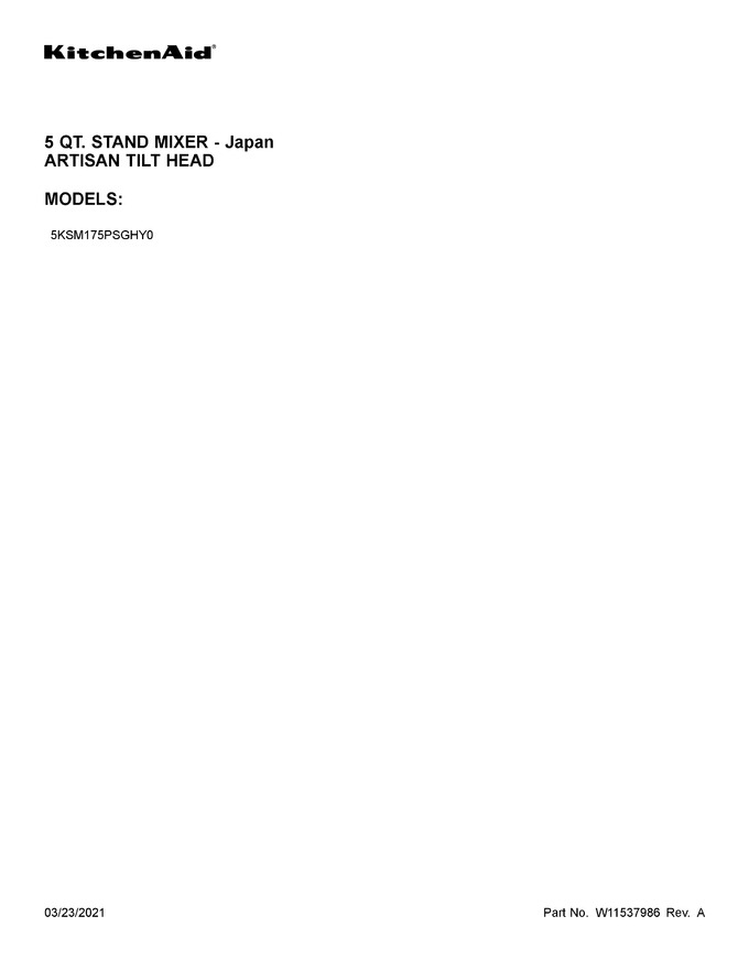 Diagram for 5KSM175PSGHY0