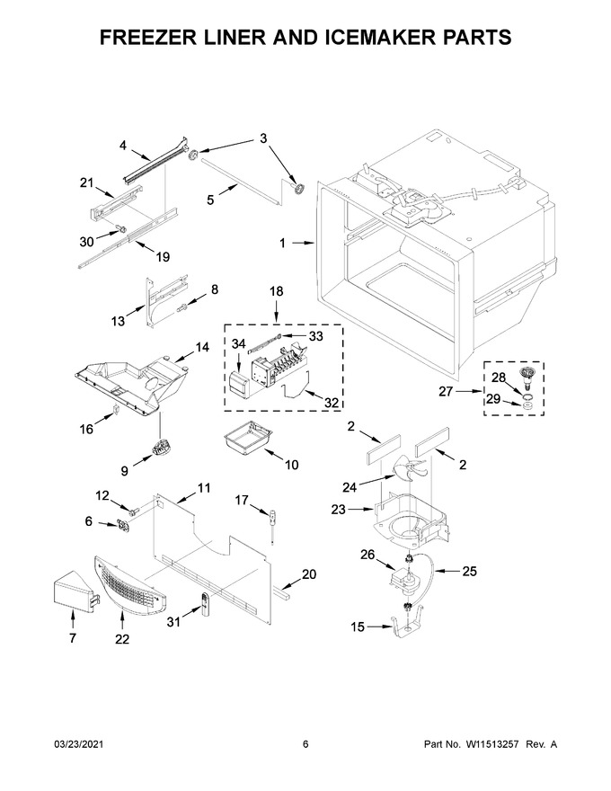 Diagram for WRFA35SWHZ05