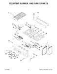 Diagram for 03 - Cooktop, Burner, And Grate Parts