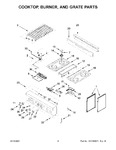 Diagram for 03 - Cooktop, Burner, And Grate Parts