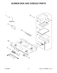 Diagram for 02 - Burner Box And Griddle Parts