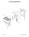 Diagram for 09 - 18" Oven Door Parts