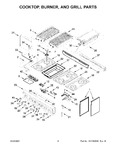 Diagram for 03 - Cooktop, Burner, And Grill Parts