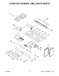 Diagram for 03 - Cooktop, Burner, And Grate Parts