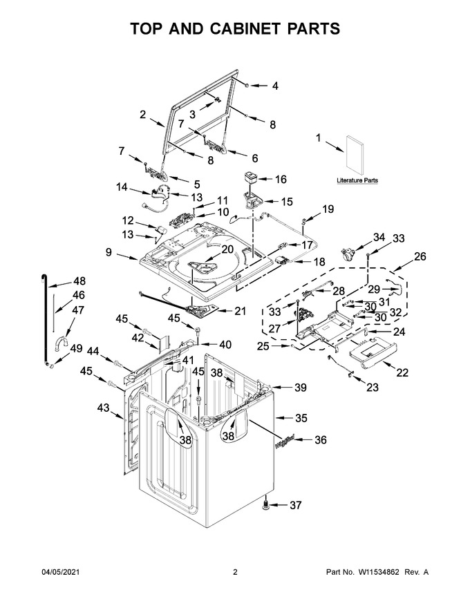 Diagram for WTW6120HC2
