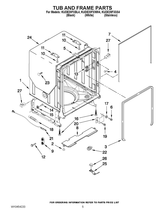 Diagram for KUDE20FXWH4