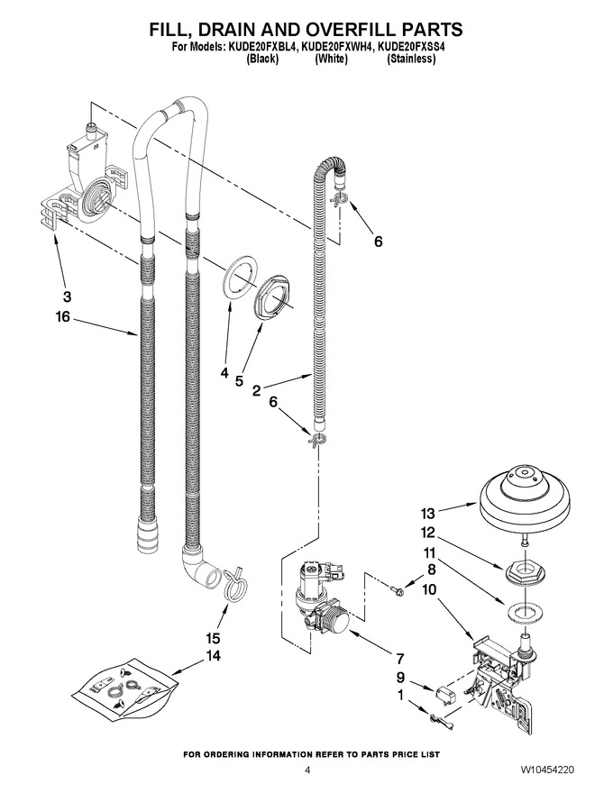 Diagram for KUDE20FXWH4