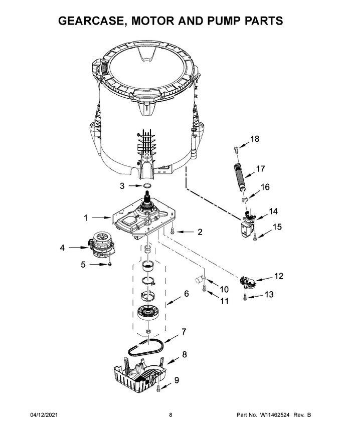 Diagram for WTW6120HW1