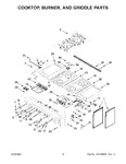 Diagram for 03 - Cooktop, Burner, And Griddle Parts