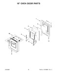 Diagram for 09 - 18" Oven Door Parts
