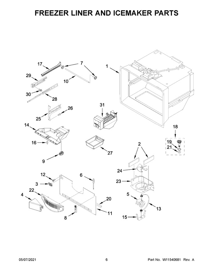 Diagram for WRF535SWHZ07