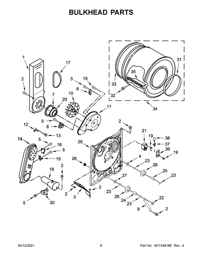 Diagram for WGD4985EW1