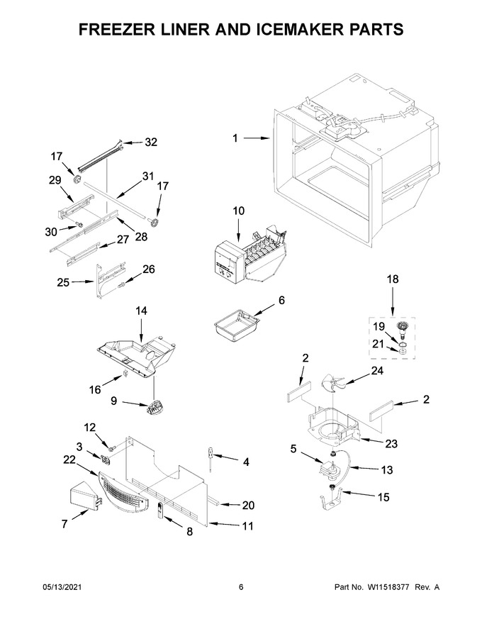 Diagram for KRFF302EWH04