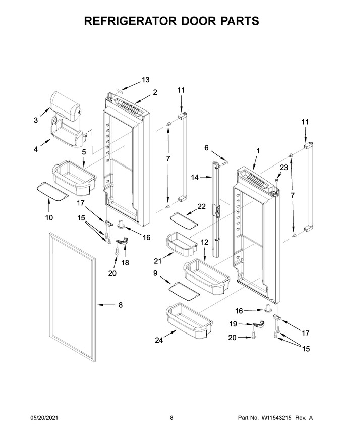 Diagram for KRFF302EWH05