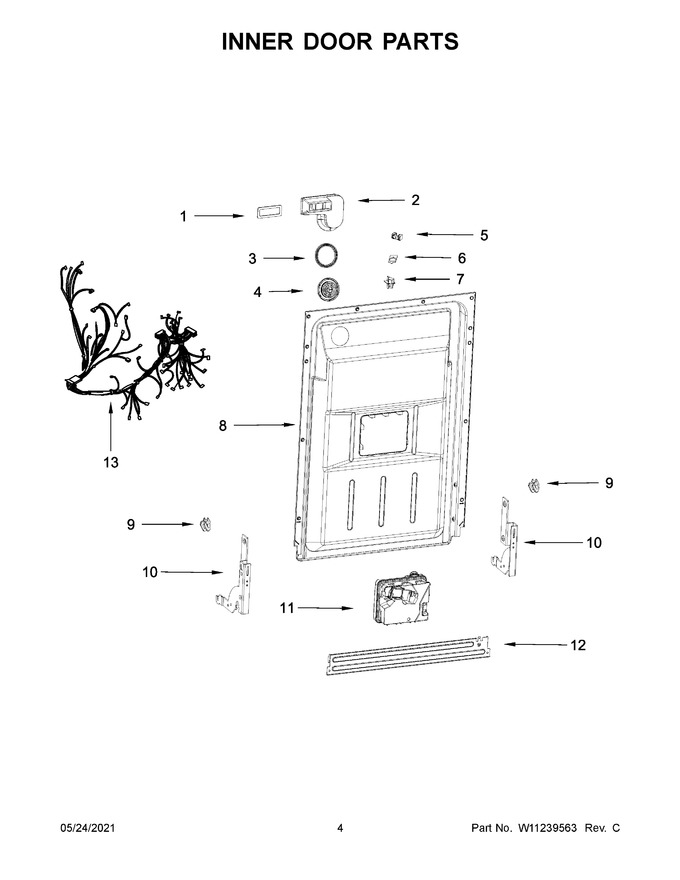 Diagram for WDF550SAHW0