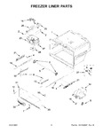 Diagram for 04 - Freezer Liner Parts