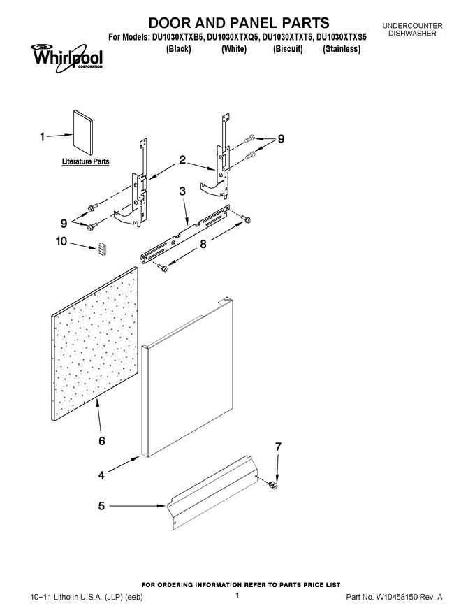 Diagram for DU1030XTXB5