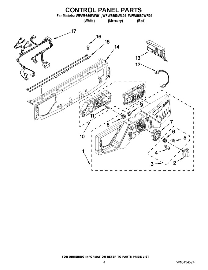 Diagram for WFW9550WR01