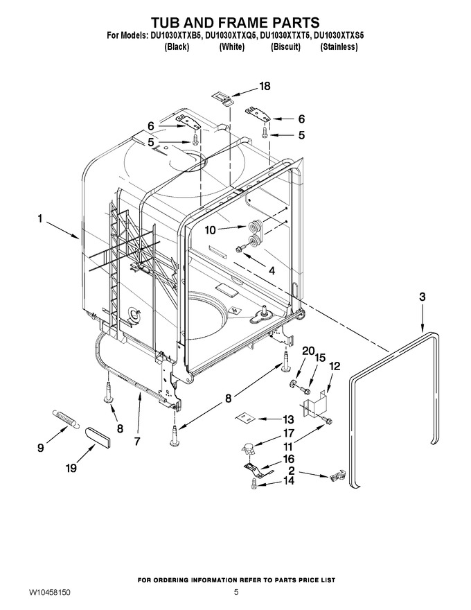 Diagram for DU1030XTXB5