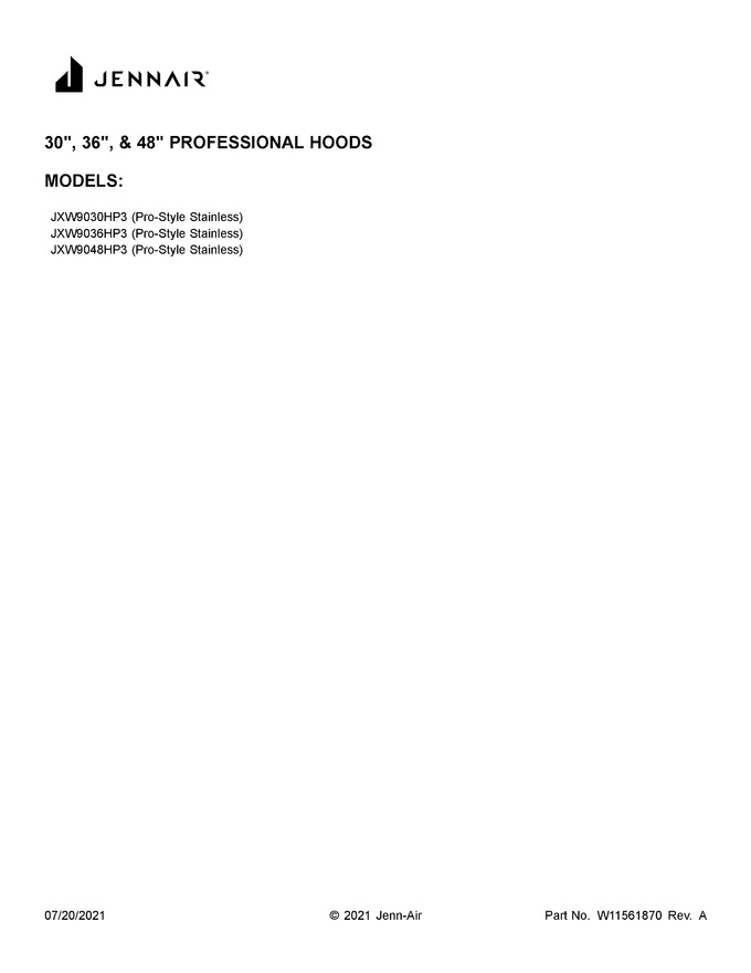 Diagram for JXW9030HP3