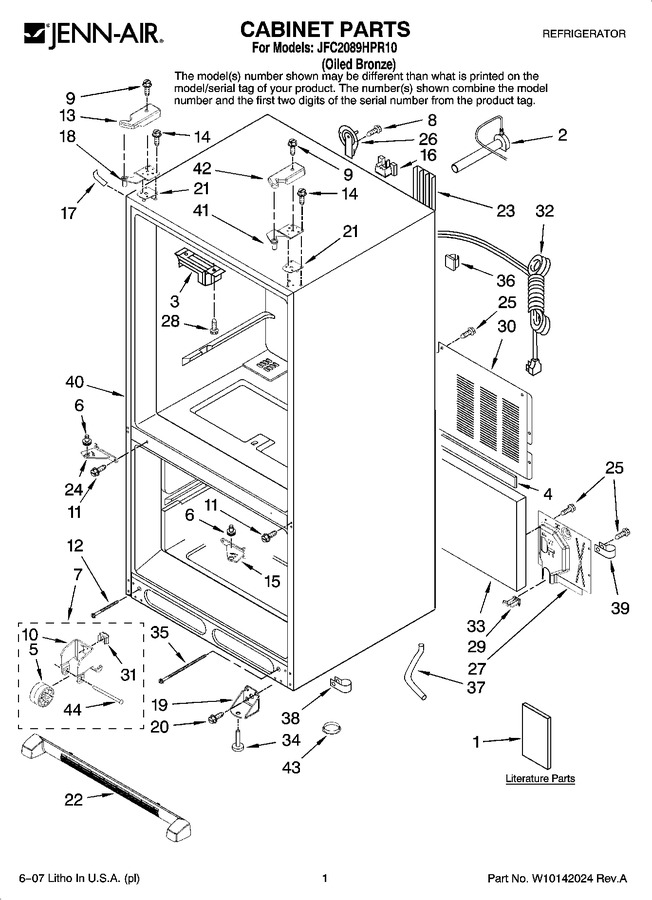 Diagram for JFC2089HPR10
