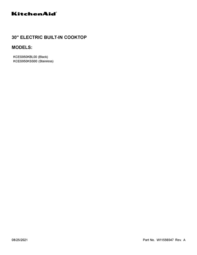 Diagram for KCES950KBL00