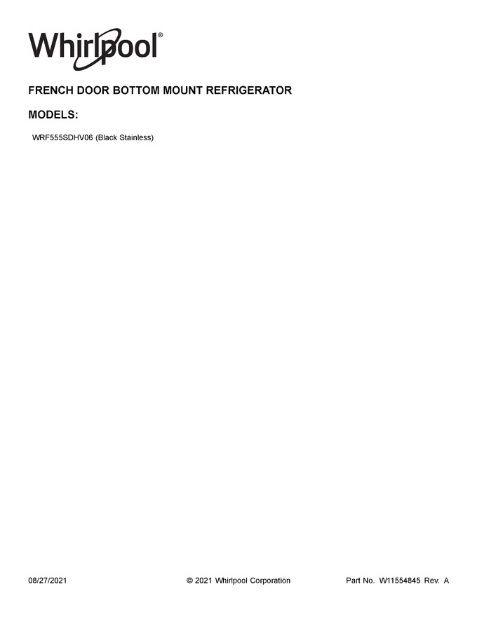 Diagram for WRF555SDHV06