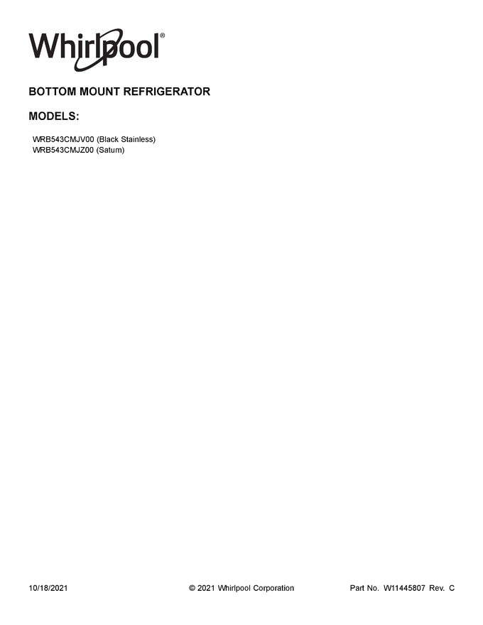 Diagram for WRB543CMJV00